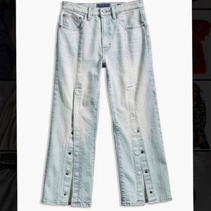 Lucky Pins High Rise snap front jeans